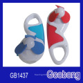 Promotion Gift Portable Mini Plastic LED Light Carabiner Fan (GB1437)